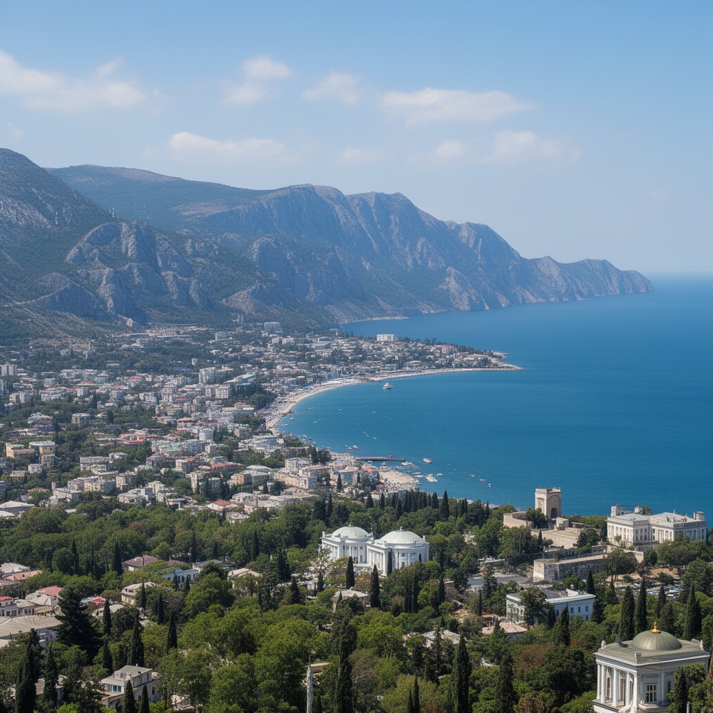 AI-generated illustration of Southern Coast of Crimea