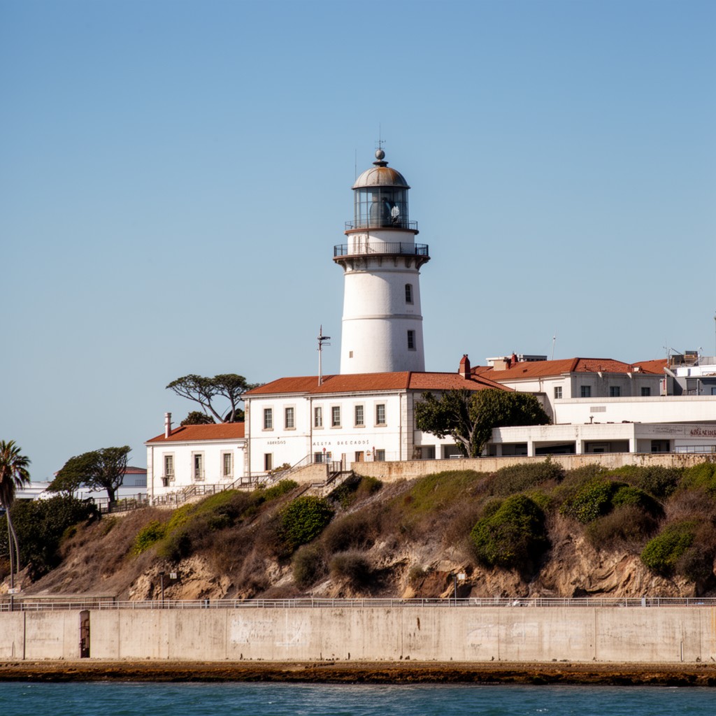 AI-generated illustration of Alcatraz Island Lighthouse