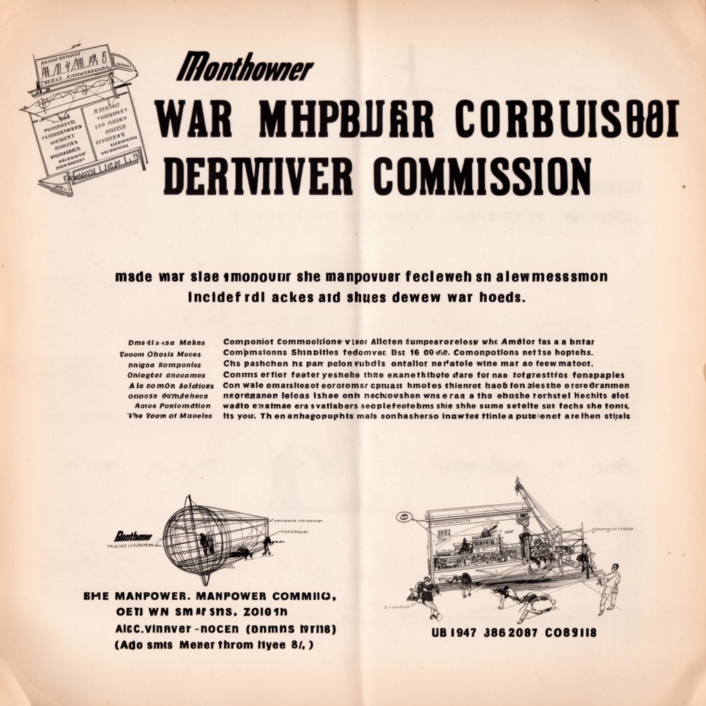 AI-generated illustration of War Manpower Commission