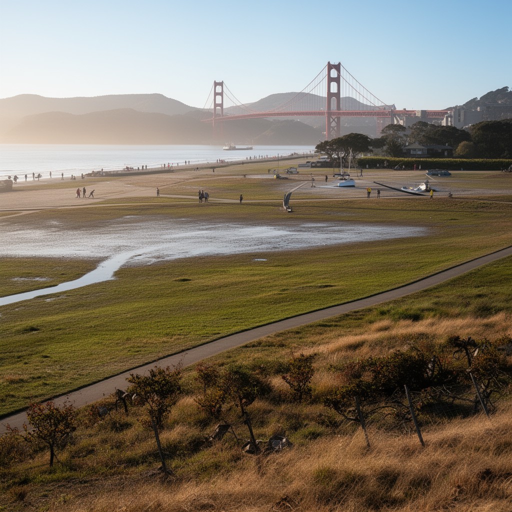 AI-generated illustration of Crissy Field