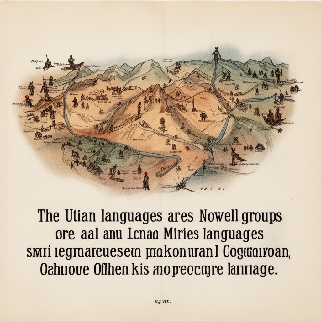 AI-generated illustration of Utian languages