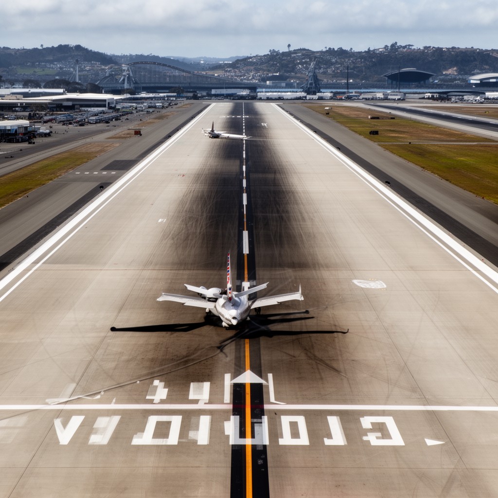 AI-generated illustration of Runway 01R/19L