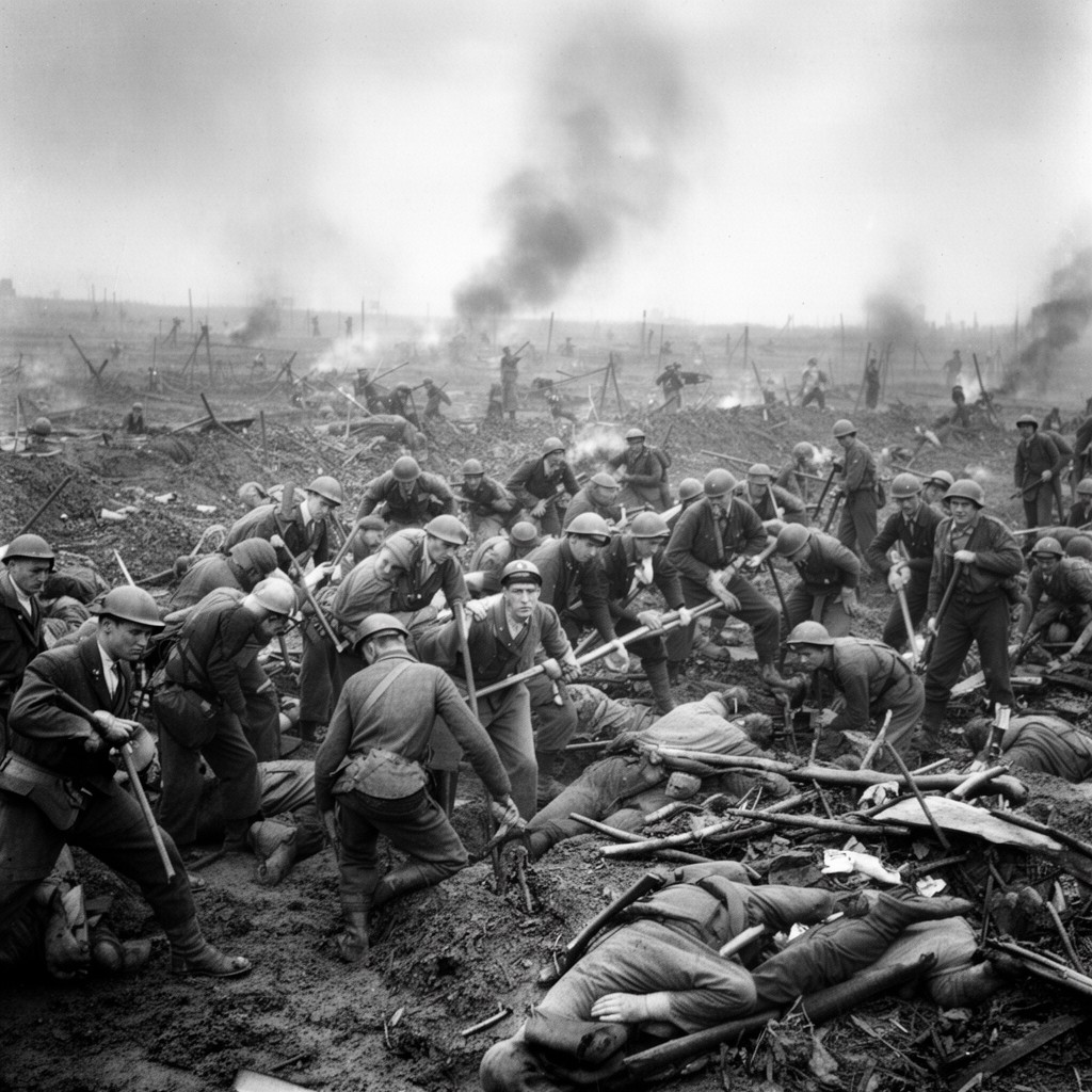 AI-generated illustration of Battle of the Somme