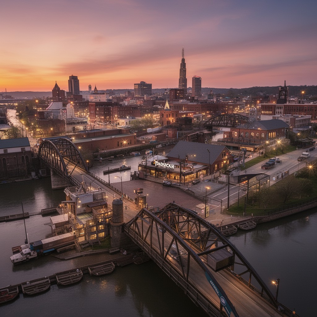 AI-generated illustration of Paducah, Kentucky, United States
