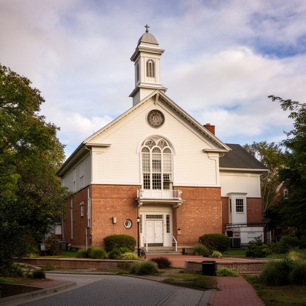 AI-generated illustration of First Church Unitarian Littleton