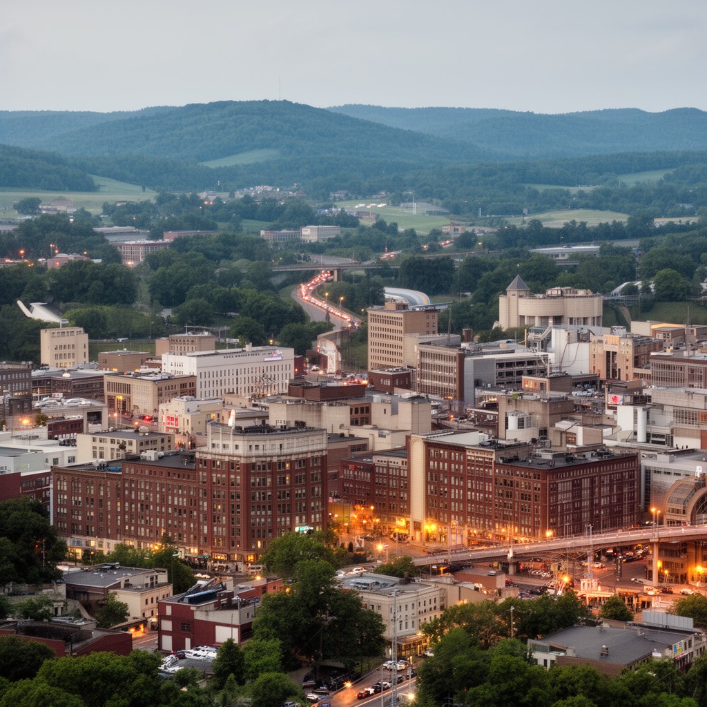 AI-generated illustration of Knoxville, Tennessee