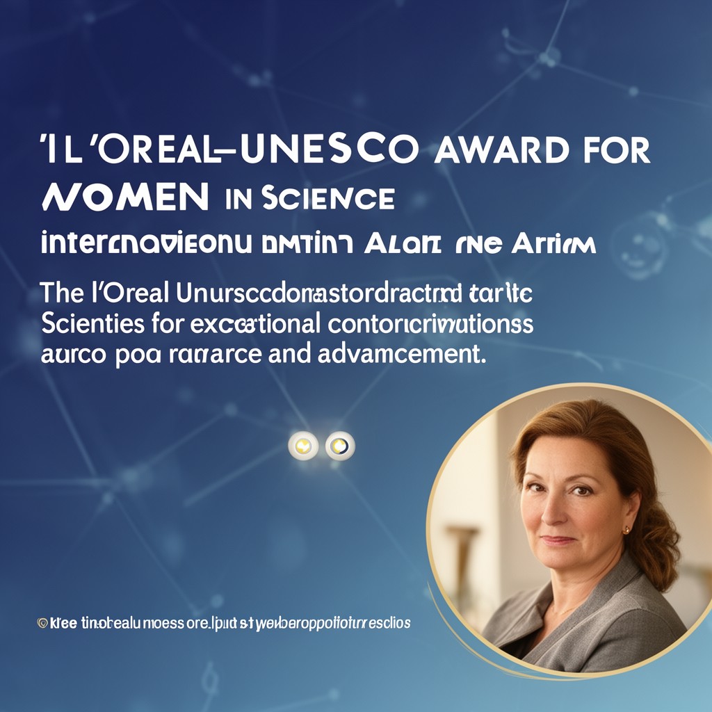 AI-generated illustration of L’Oréal-UNESCO Award for Women in Science