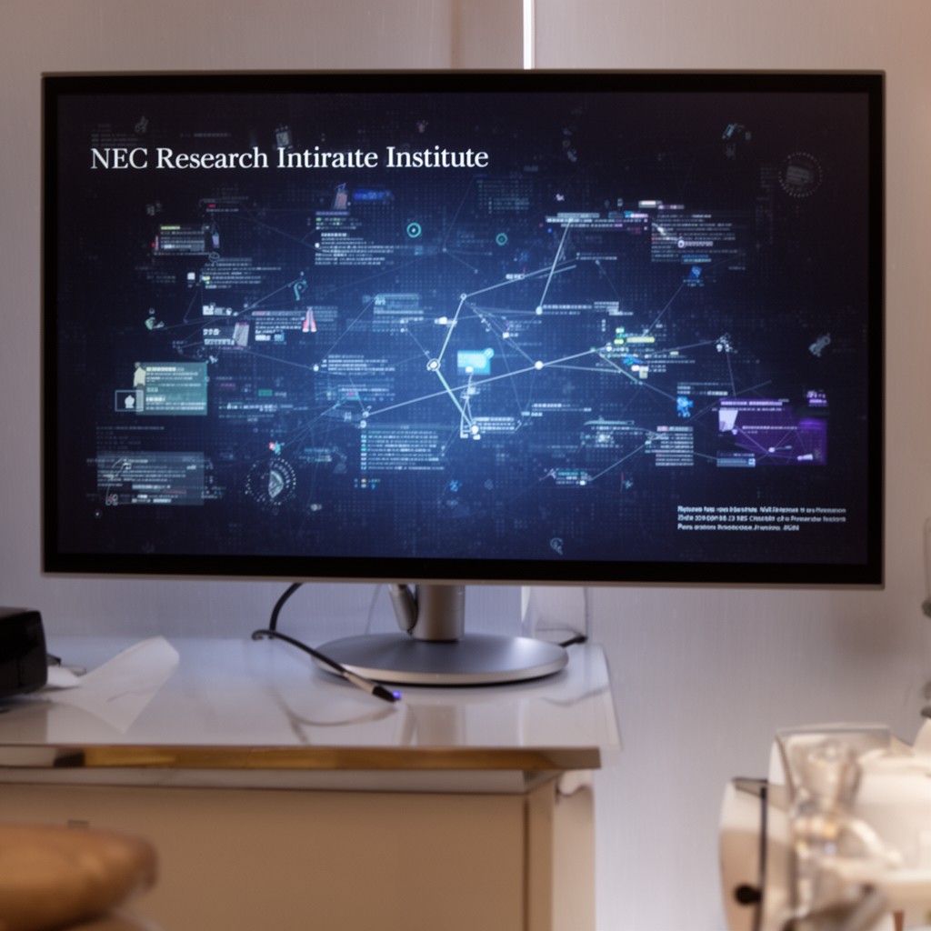 AI-generated illustration of NEC Research Institute