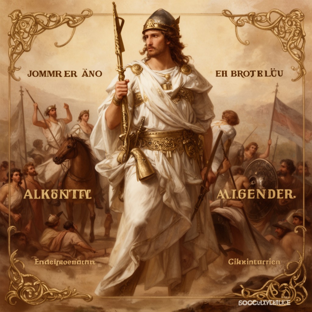 AI-generated illustration of Alexander the Great
