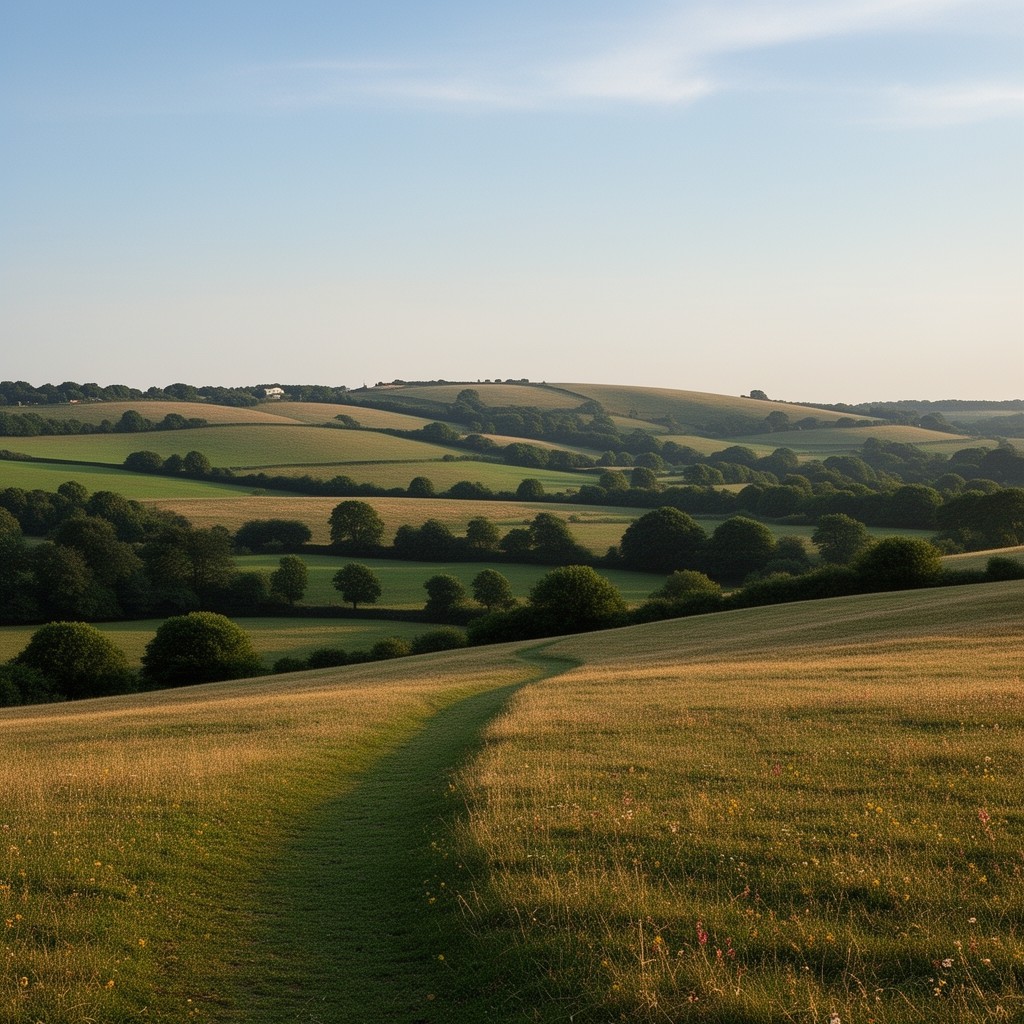 AI-generated illustration of North Downs