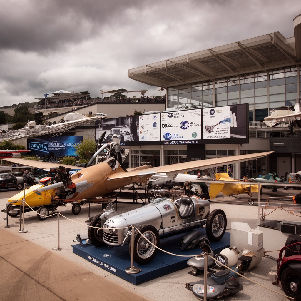 AI-generated illustration of Brooklands Museum