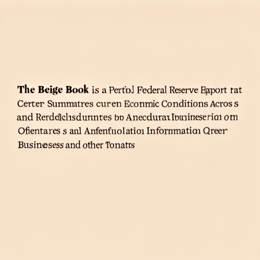 AI-generated illustration of Beige Book