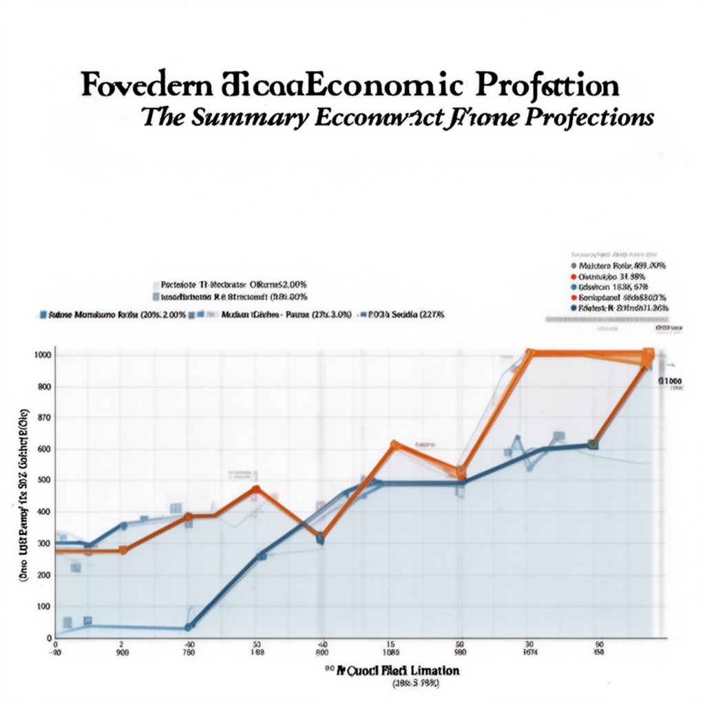 AI-generated illustration of Summary of Economic Projections