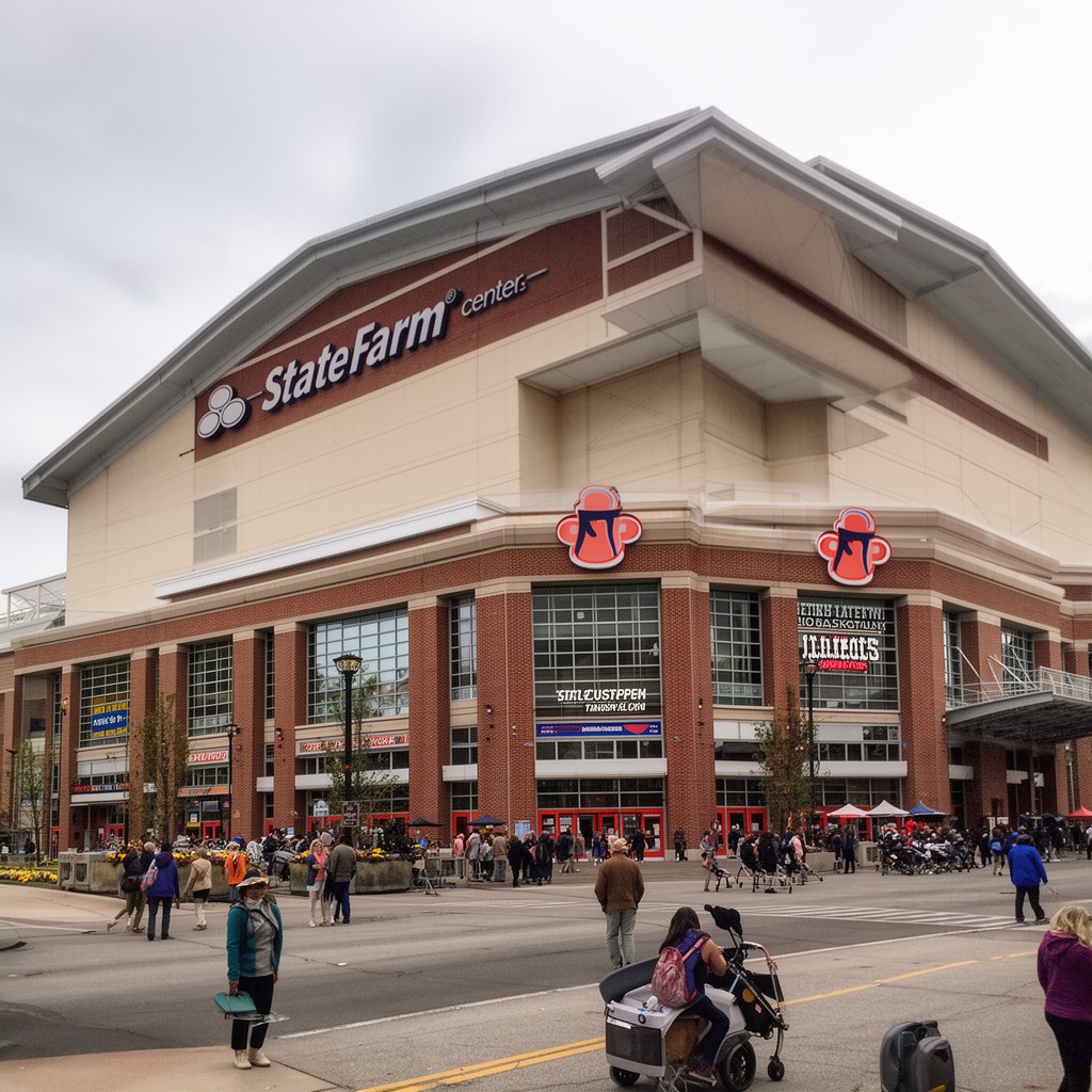 AI-generated illustration of State Farm Center