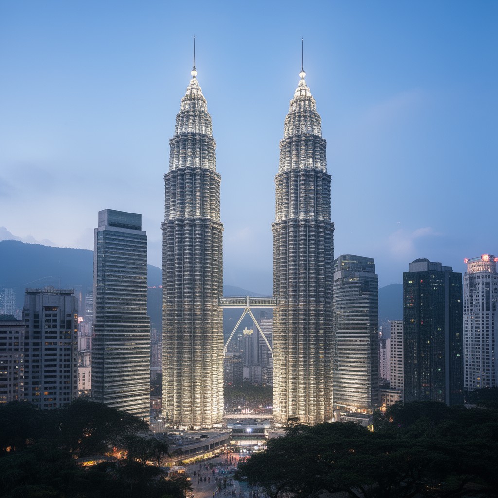 AI-generated illustration of Petronas Towers