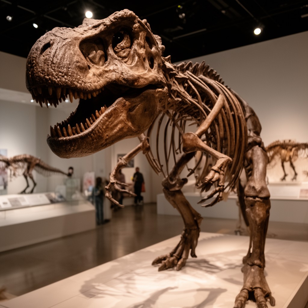 AI-generated illustration of SUE the T. rex