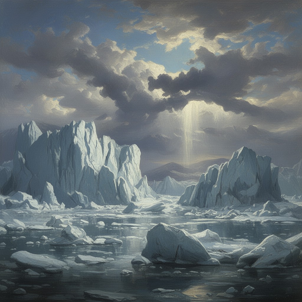 AI-generated illustration of The Icebergs