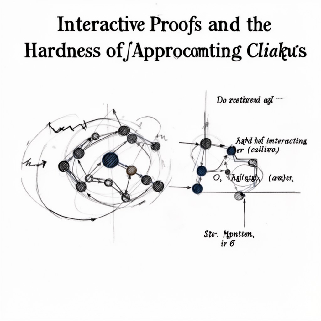 AI-generated illustration of Interactive Proofs and the Hardness of Approximating Cliques