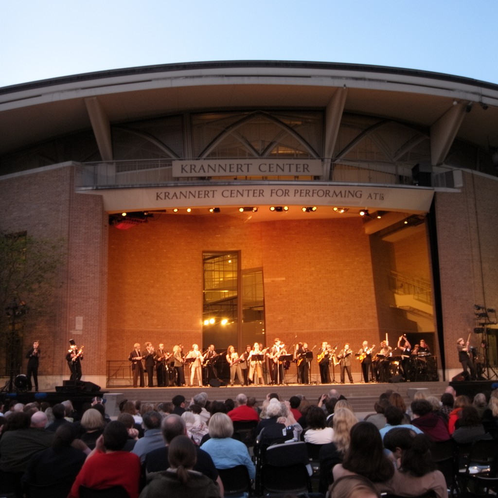 AI-generated illustration of Krannert Center for the Performing Arts