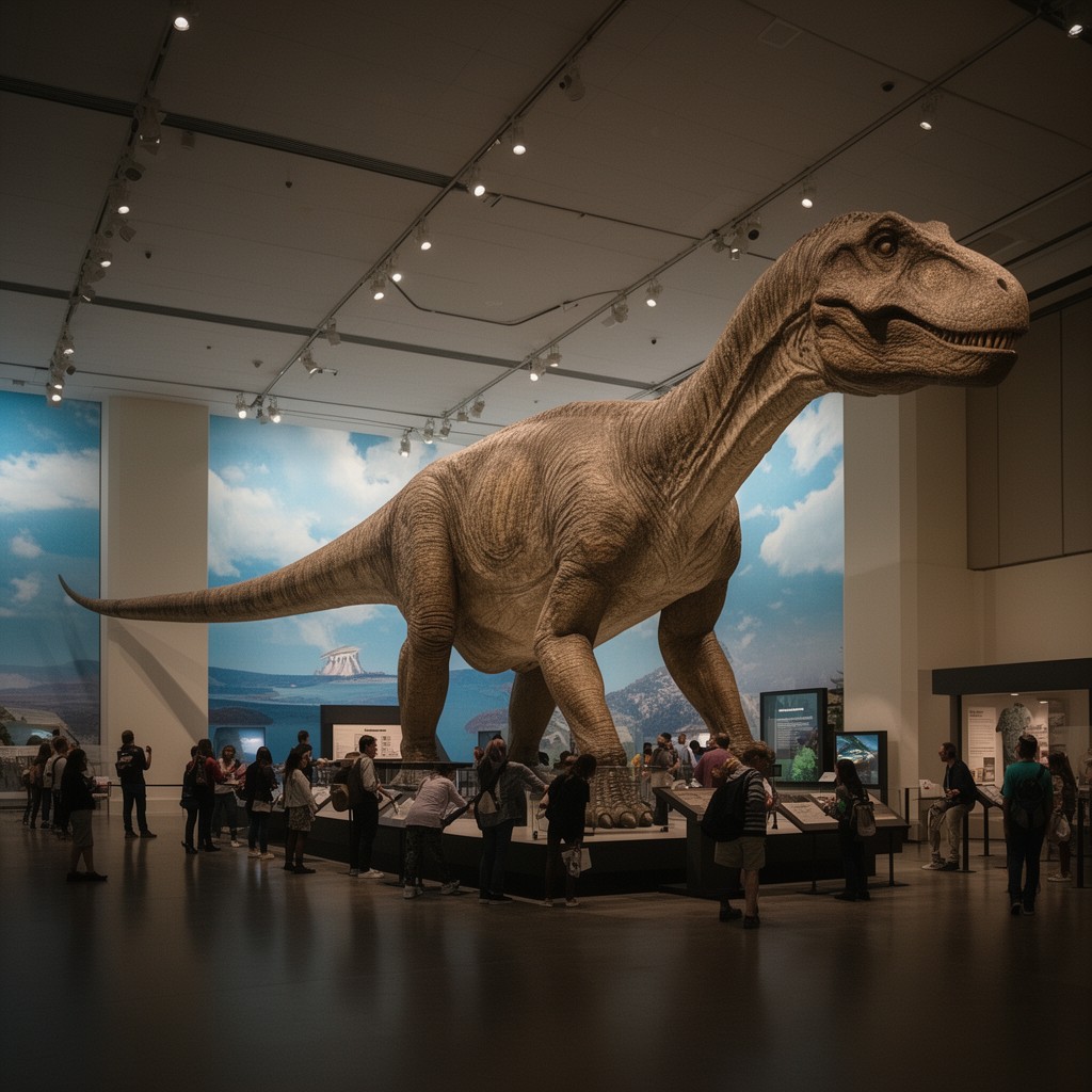 AI-generated illustration of Máximo the Titanosaur