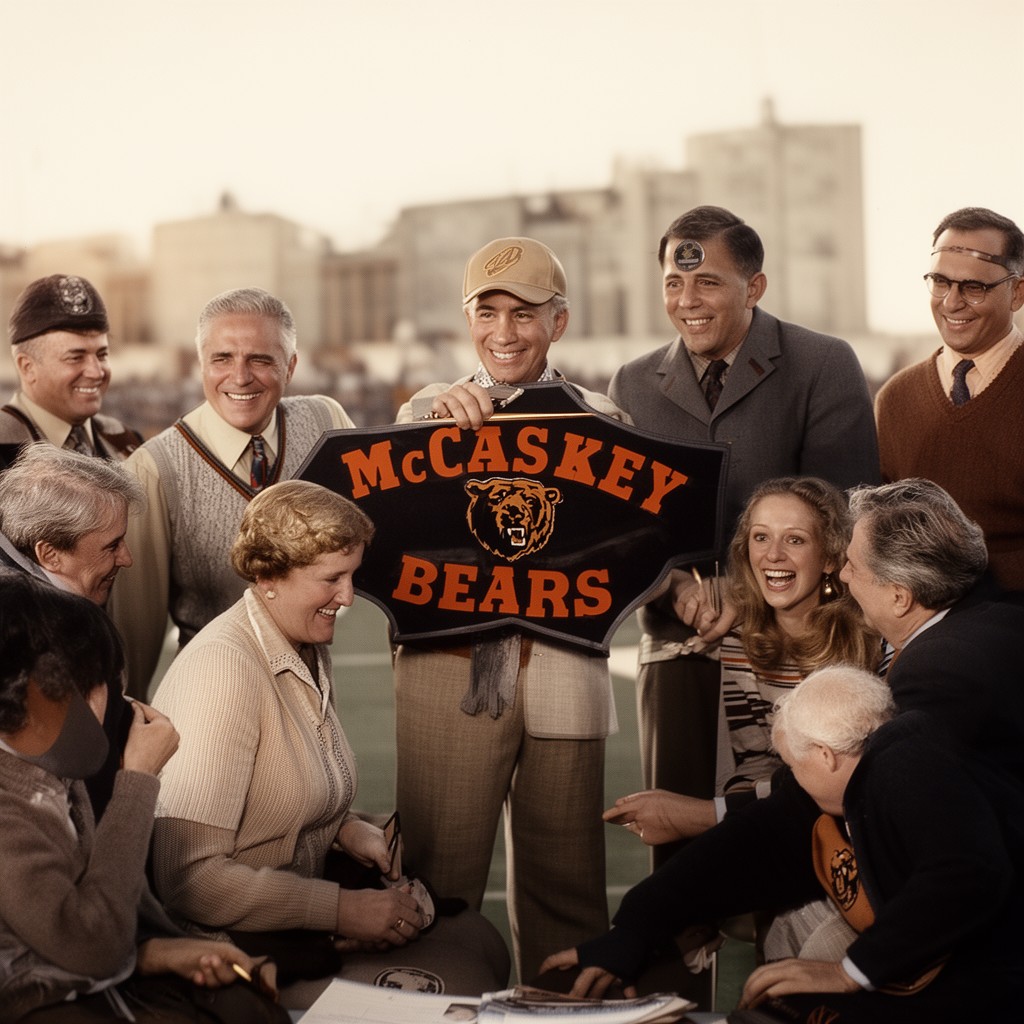 AI-generated illustration of McCaskey family