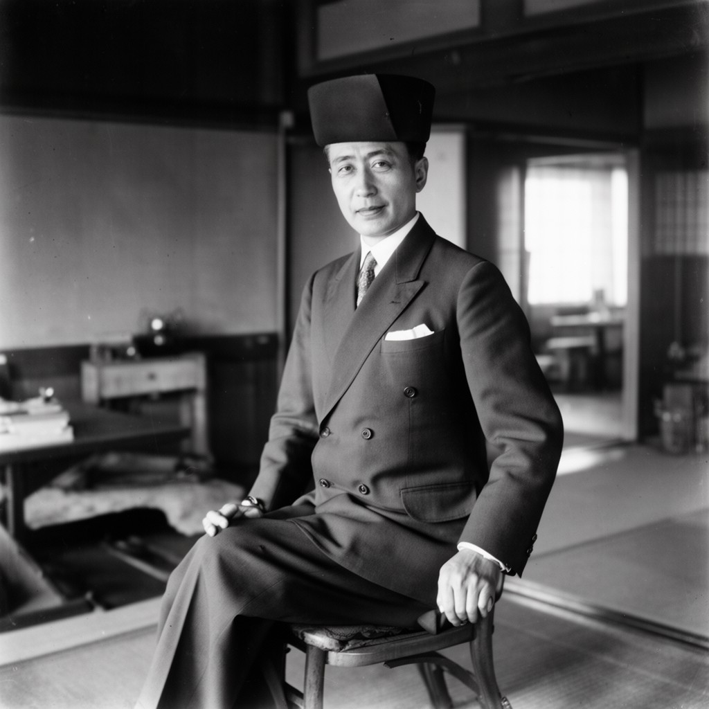 AI-generated illustration of Emperor Hirohito