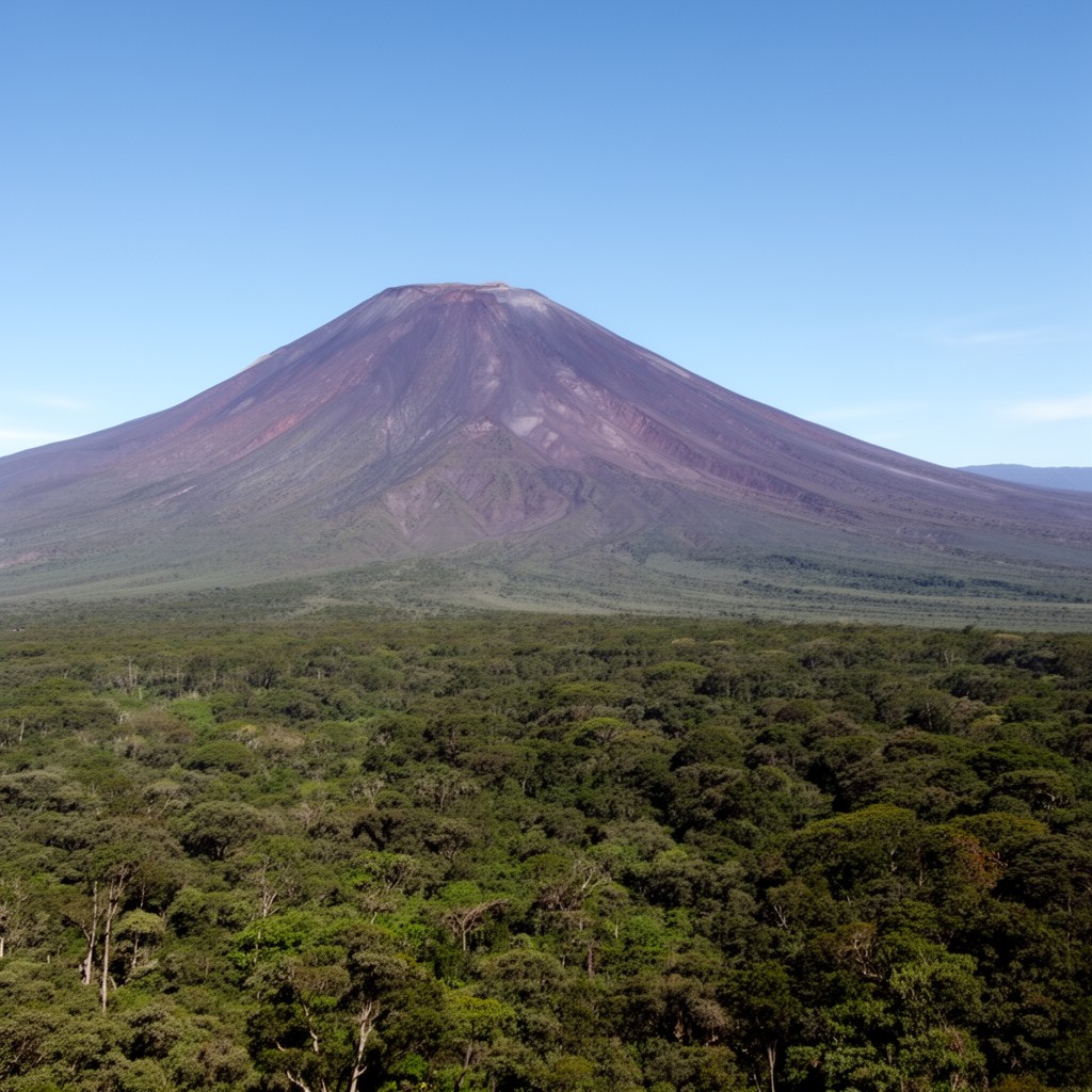 AI-generated illustration of Mauna Loa