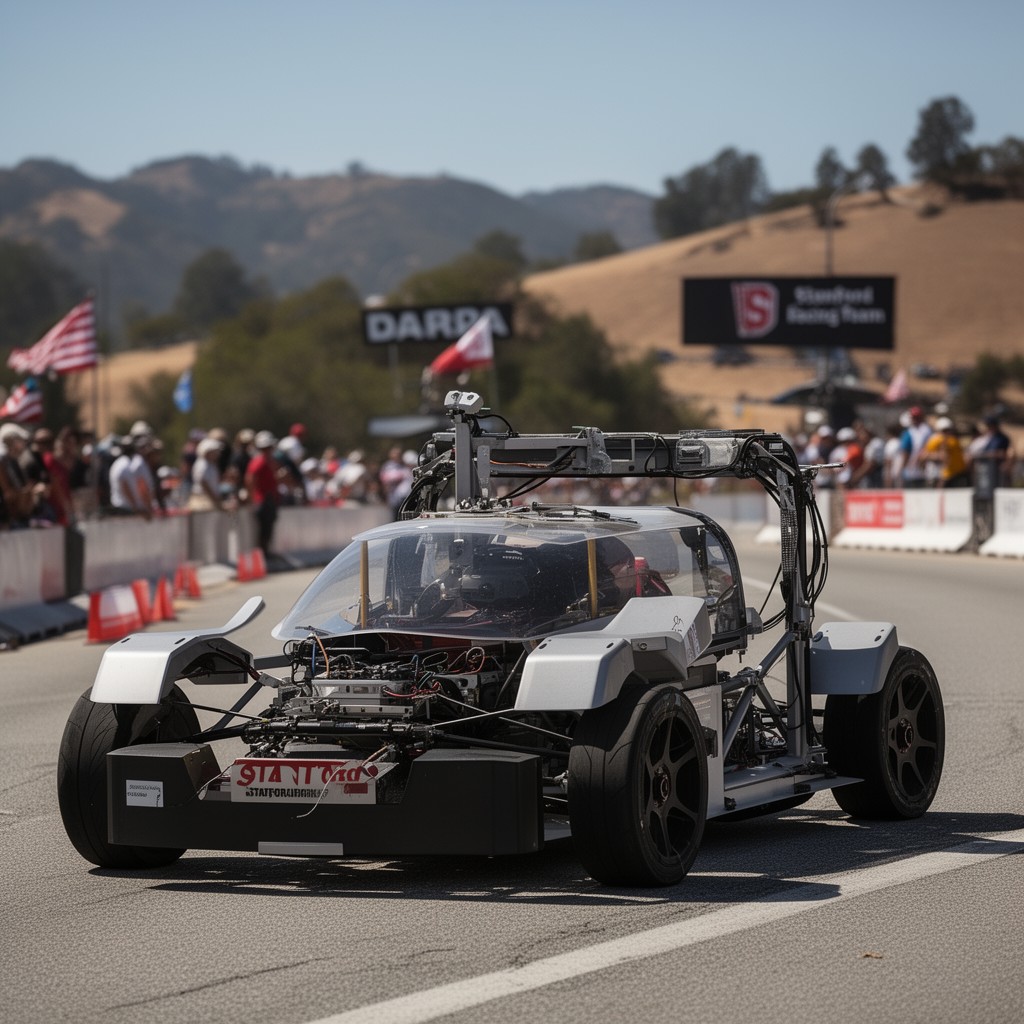 AI-generated illustration of Stanford Racing Team