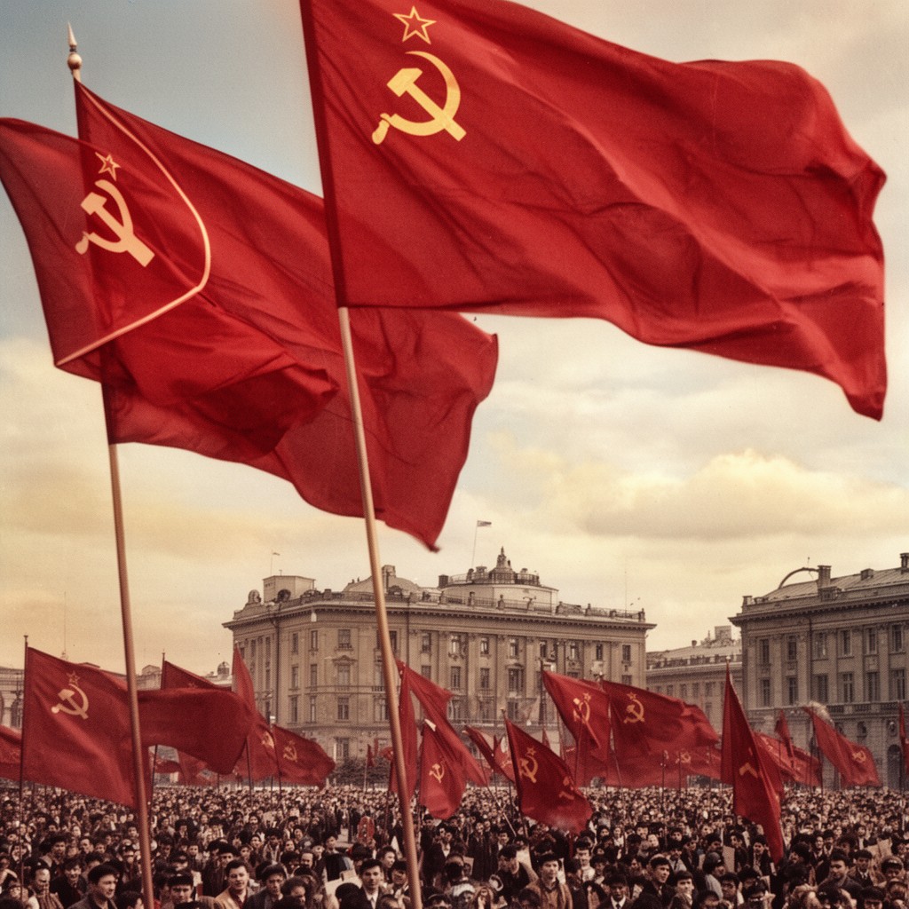 AI-generated illustration of Communist Party of the Soviet Union