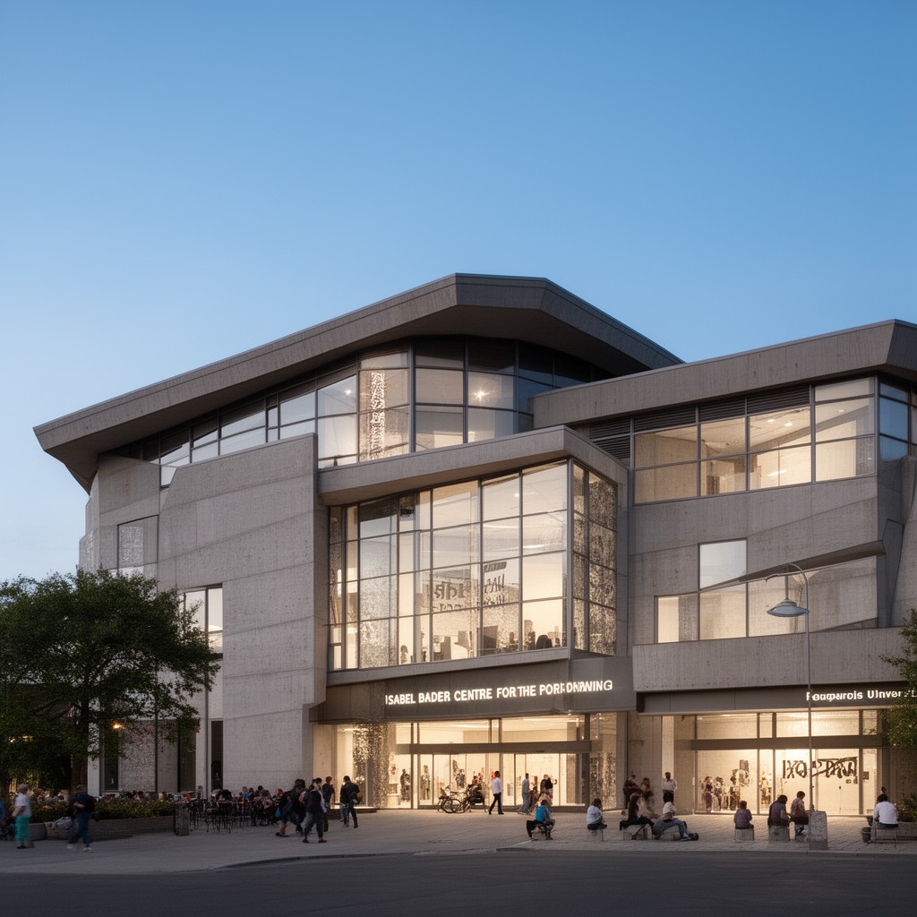 AI-generated illustration of Isabel Bader Centre for the Performing Arts
