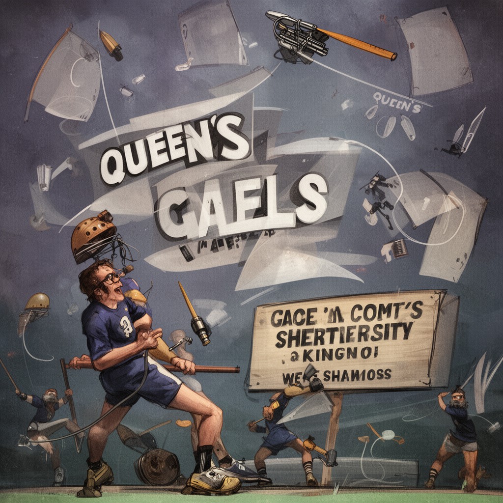 AI-generated illustration of Queen's Gaels
