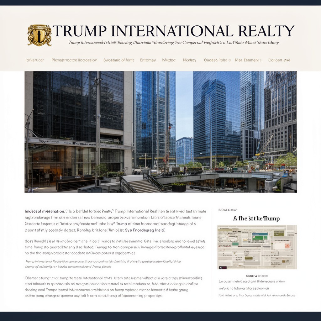 AI-generated illustration of Trump International Realty