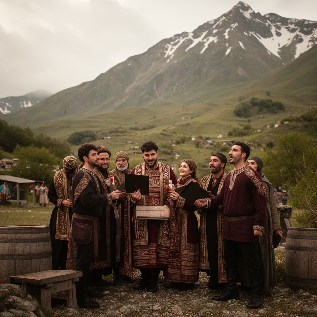 AI-generated illustration of Georgians