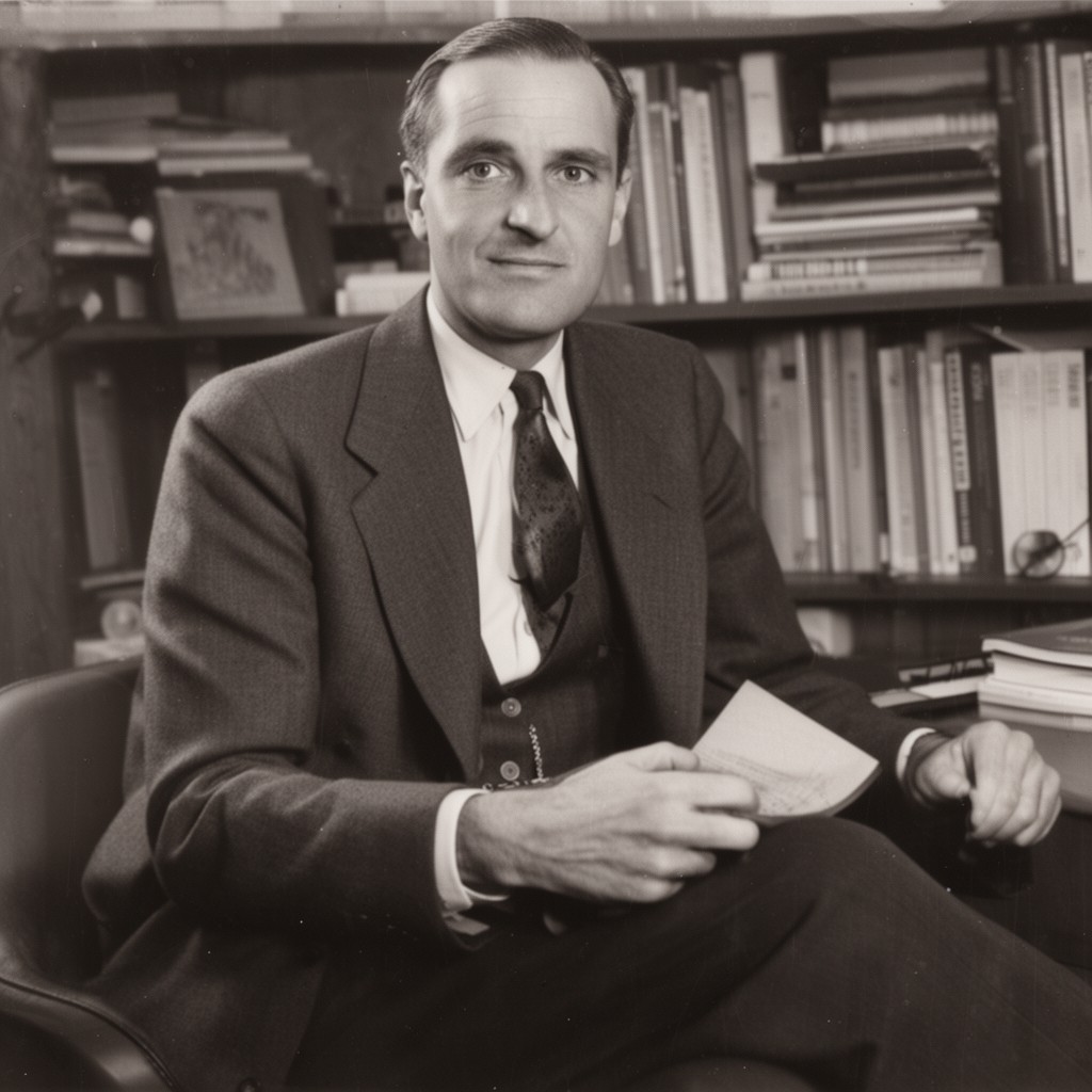 AI-generated illustration of Henry-Russell Hitchcock