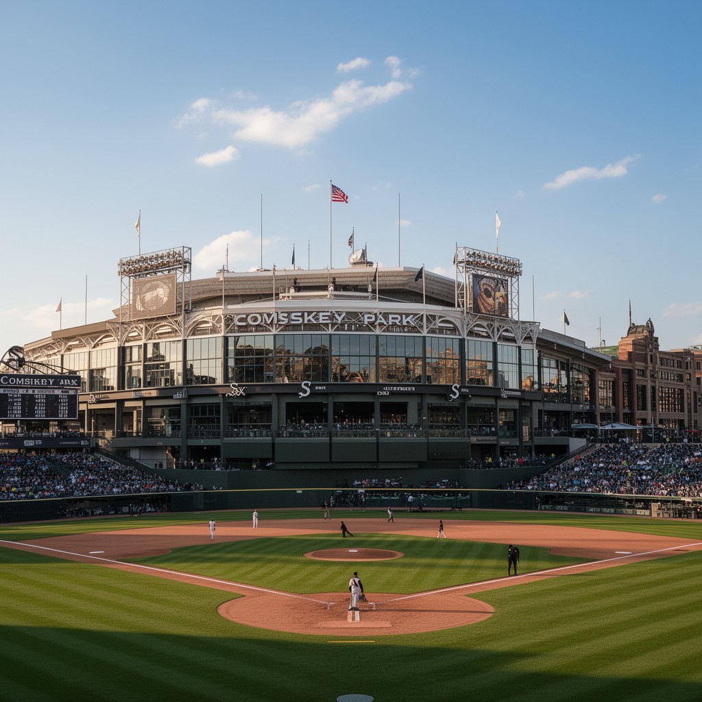 AI-generated illustration of Comiskey Park