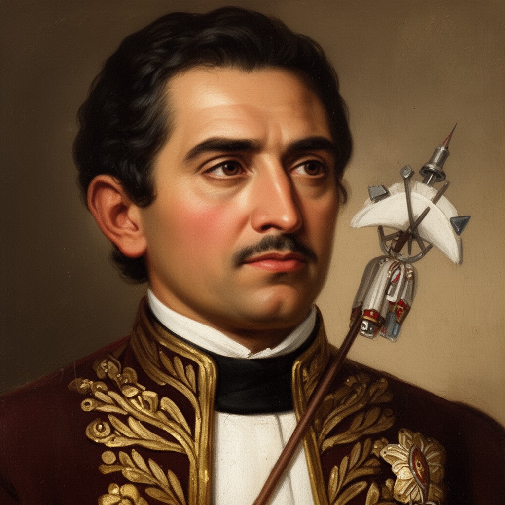 AI-generated illustration of José María Morelos y Pavón