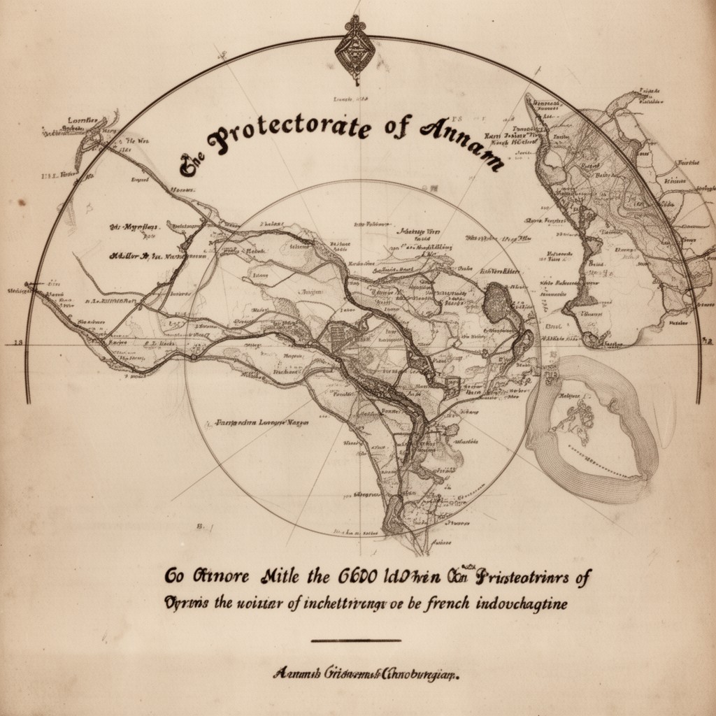 AI-generated illustration of Protectorate of Annam