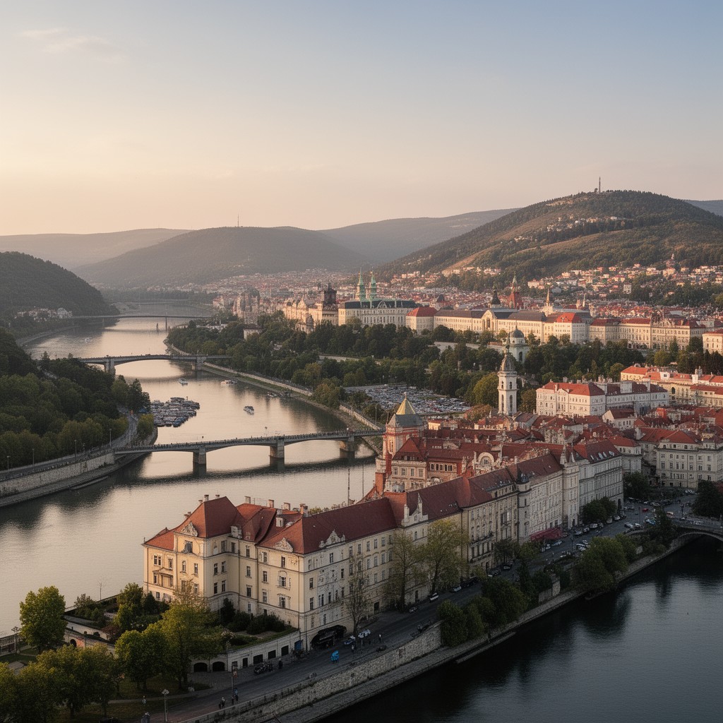 AI-generated illustration of Bratislava
