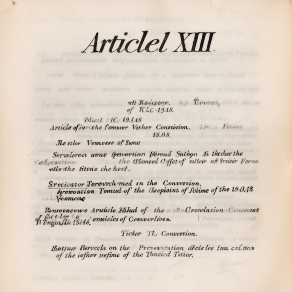 AI-generated illustration of Article XIII