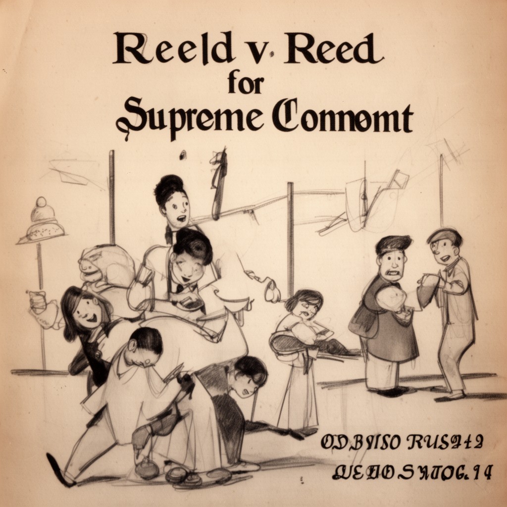 AI-generated illustration of Reed v. Reed