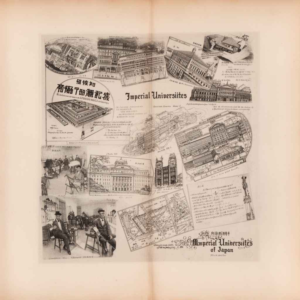 AI-generated illustration of Imperial Universities of Japan