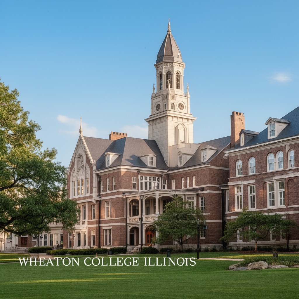 AI-generated illustration of Wheaton College, Illinois