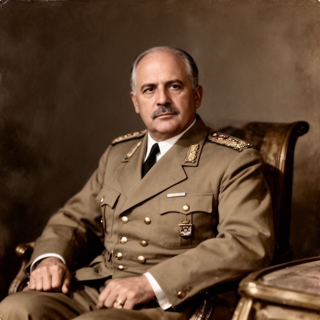 AI-generated illustration of Francisco Franco