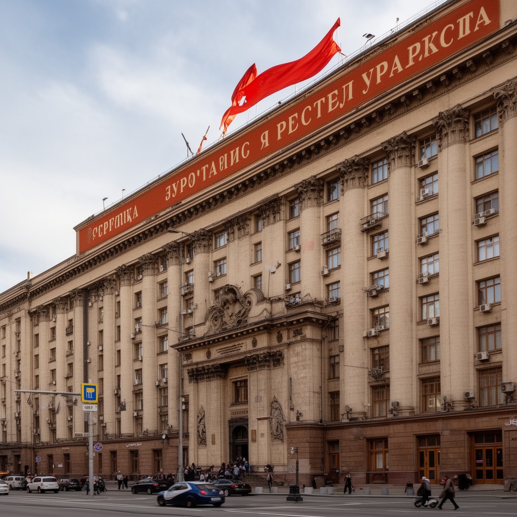 AI-generated illustration of Secretariat of the CPSU Central Committee