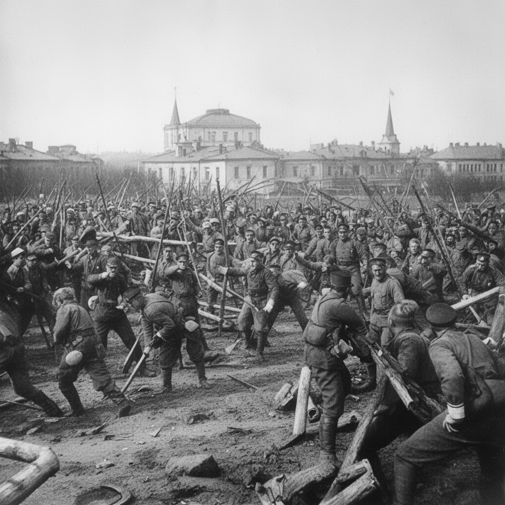 AI-generated illustration of Russian Civil War