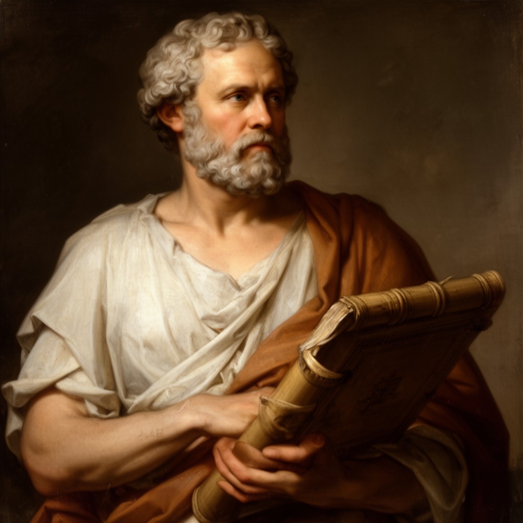 AI-generated illustration of Aristotle
