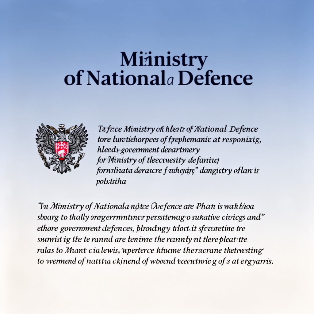 AI-generated illustration of Ministry of National Defence of Poland