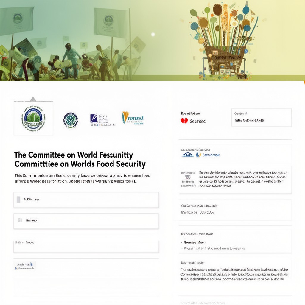 AI-generated illustration of Committee on World Food Security
