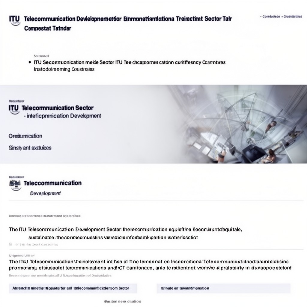 AI-generated illustration of ITU Telecommunication Development Sector