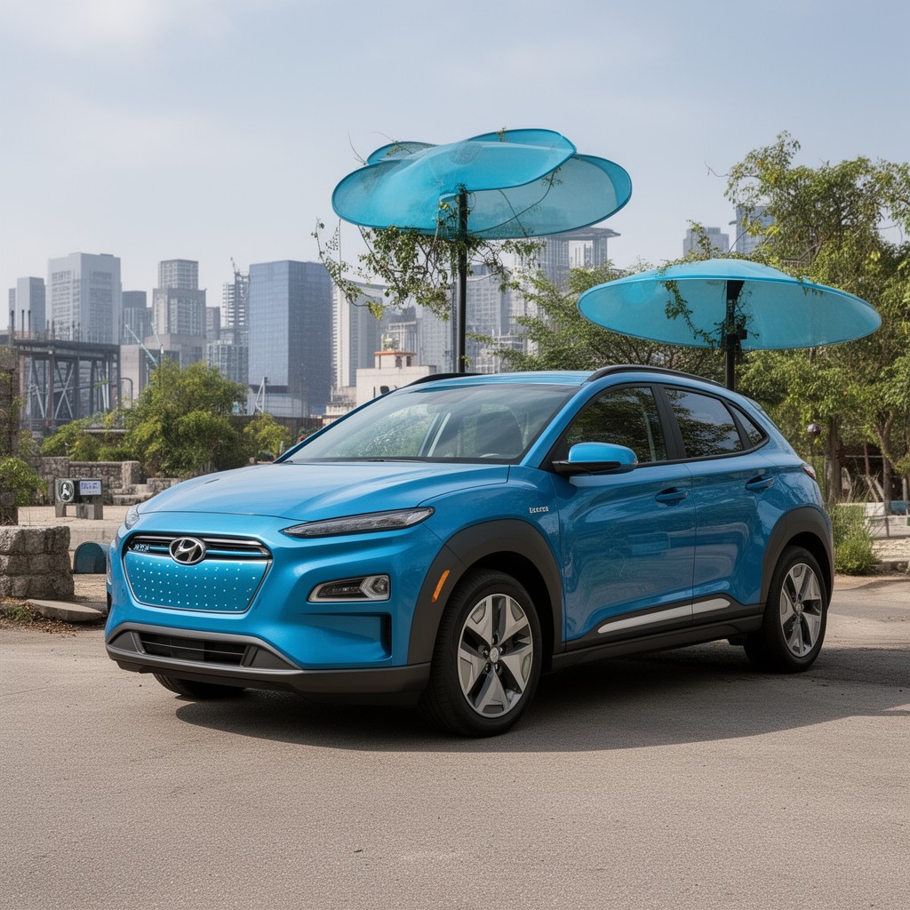 AI-generated illustration of Hyundai Kona Electric
